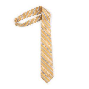 MICHAEL Michael Kors gold/ light blue stripe silk neck tie